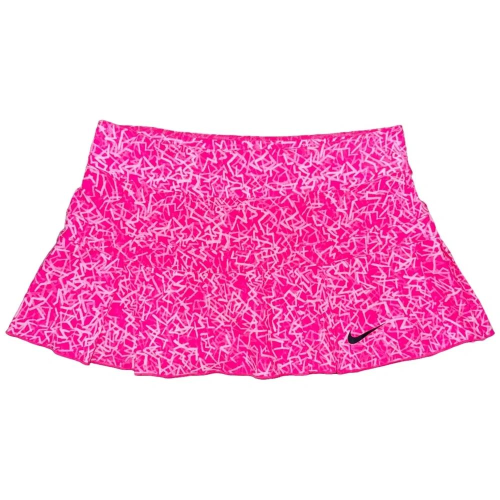 Nike Victory Neon Pleated Micro Mini Tennis Skirt Coquette Preppy Athleisure